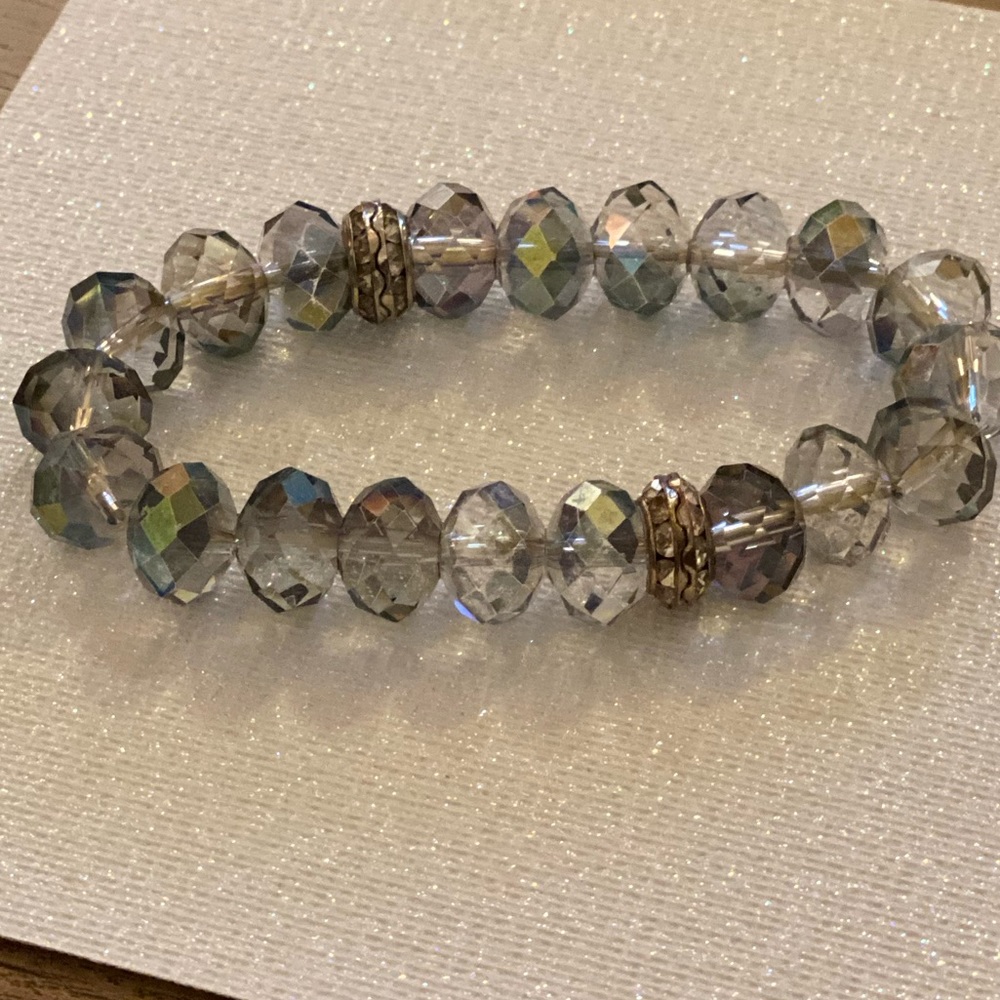 💫 iridescent glass bracelet 💫